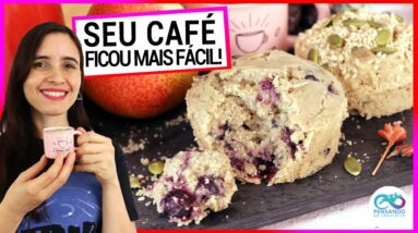 CAFÉ DA MANHÃ EM 2 MN COM VERSÃO DOCE E SALGADA! SAUDÁVEL E FÁCIL para o seu dia a dia