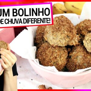A BANANA VIROU BOLINHO DE CHUVA! Receita fácil, mais saudável, sem fritura, trigo e ovo