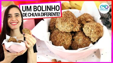 A BANANA VIROU BOLINHO DE CHUVA! Receita fácil, mais saudável, sem fritura, trigo e ovo