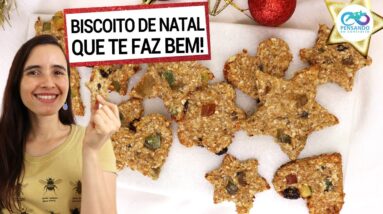 BISCOITOS DE NATAL SEM TRIGO QUE SÓ TE FAZEM BEM! 100% INTEGRAL, SEM AÇÚCAR, SEM ÓLEO, VEGANO