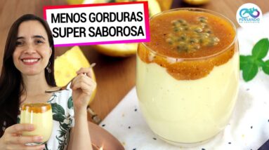 ESTA MOUSSE DE MARACUJÁ TE AJUDA A EMAGRECER E FICA PRONTA EM 2 MN! Mais saudável e vegana