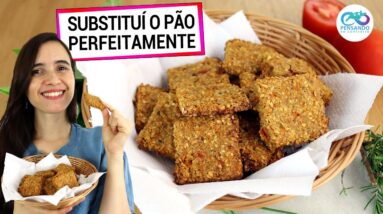 ADEUS PÃO BRANCO EM 2022 COM ESTE BISCOITO ZERO FARINHA FÁCIL 100% INTEGRAL (VEGANO)