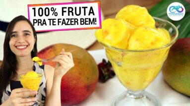 SORVETE 100% FRUTA TE AJUDA A EMAGRECER SEM AÇÚCAR E GORDURAS! VC FAZ EM 2 MN NO LIQUIDIFICADOR!