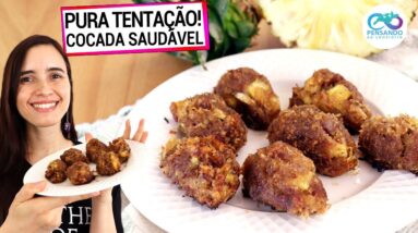 OLHA ESTA COCADA SEM AÇÚCAR DE ABACAXI REFRESCANTE! DOCE SAUDÁVEL P/ SABOREAR À VONTADE!