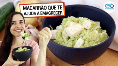 ESTA MACARRONADA DE PEPINO TE AJUDA A EMAGRECER E É SUPER REFRESCANTE! Te ensino como faz!