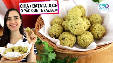 SÓ JUNTE BATATA DOCE, CHIA E AVEIA E NUNCA MAIS COMPRE PÃO! É SAUDÁVEL E FOFINHO!