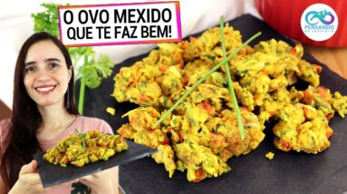 OVO MEXIDO MUITO MAIS SAUDÁVEL DE FARINHA DE GRÃO DE BICO! RICO EM PROTEÍNA, te faz bem de verdade!