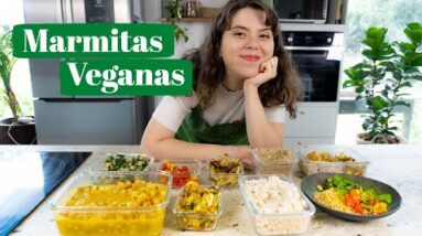 MARMITAS PARA O ALMOÇO DA SEMANA | Receitas Veganas - Parte 1 | MARINA MORAIS