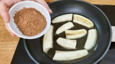 Misture CHOCOLATE e BANANA! Lanche Incrível Sem Trigo, Sem Açúcar, Sem Leite e Sem Forno!