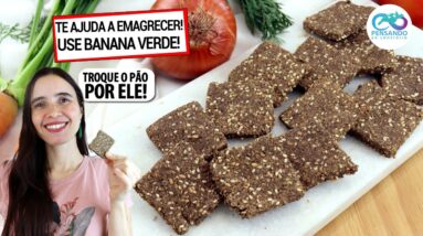 CONHEÇA O biscoito de farinha de banana verde! LOW CARB,  MAIS SAUDÁVEL, TE AJUDA A EMAGRECER