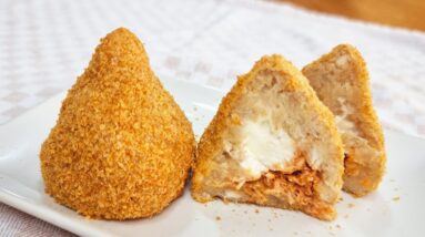 Coxinha SEM FRITURA, SEM FARINHA e RECHEIO INCRÍVEL! Fácil, Rápida, Barata, Deliciosa e Saudável