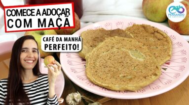 COMECE A ADOÇAR COM MAÇÃ! RECEITA FOFINHA SEM AÇÚCAR PARA SEU CAFÉ SAUDÁVEL!