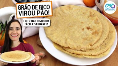 TRANSFORME GRÃO DE BICO EM UM PÃO SAUDÁVE NA FRIGIDEIRA! SEM GLÚTEN E VEGANO