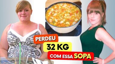 SOPA EMAGRECEDORA - Ela PERDEU 32 kg com ela! Poucas Calorias e Carboidratos, Fácil e Low Carb