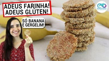 ADEUS PÃO! SÓ JUNTO BANANA COM GERGELIM AGORA! É SAUDÁVEL, FÁCIL E 100% INTEGRAL!