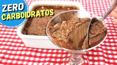 Zero Carboidratos! DELÍCIA SEM AÇÚCAR de 4 INGREDIENTES, Fácil e Rápida - Sem Leite e Low Carb