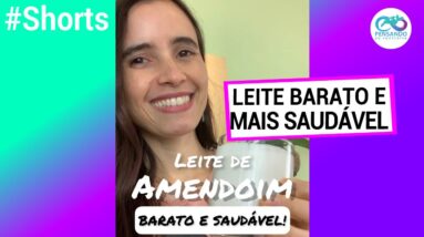 BARATO E FÁCIL, FAÇA LEITE COM AMENDOIM! Sem lactose, ultra cremoso! #shorts