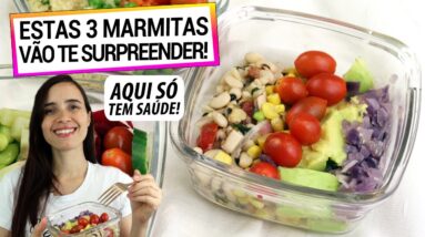 3 MARMITAS VEGANAS MAIS SAUDÁVEIS! ANTI-INFLAMATÓRIAS, PRÁTICAS, NÃO PRECISA ESQUENTAR!