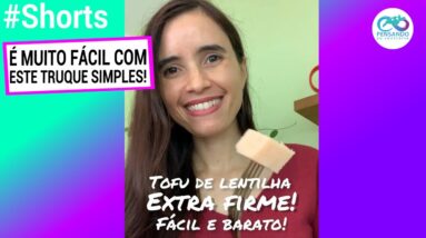 INCRÍVEL! MISTURE ÁGUA COM LENTILHA, vira queijo tofu de lentilha com estes truques! #shorts