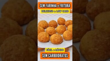 SEM FARINHA e FRITURA - ZERO CARBOIDRATOS! Delícia FÁCIL, Rápida e Saudável (Low Carb)