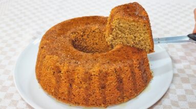 FOFINHO, DELICIOSO e SAUDÁVEL! Bolo de Batata Doce SEM FARINHA, AÇÚCAR, LEITE e MANTEIGA - Fácil!