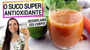 SUCO DOURADO DA IMUNIDADE SUPER ANTI-INFLAMATÓRIO! RICO EM ANTIOXIDANTES, SÓ TE FAZ BEM!