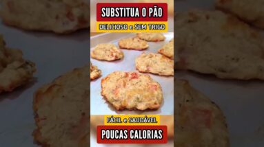 SUBSTITUA O PÃO! Delícia FÁCIL com POUCAS CALORIAS e gostinho de pizza! (SEM TRIGO)