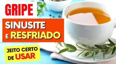 CHÁ para TOSSE, CATARRO, GRIPE, SINUSITE, RESFRIADO E IMUNIDADE - Como Usar,  Benefícios e Dicas