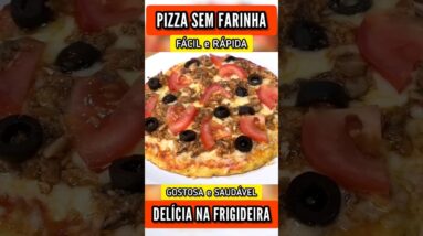 Pizza de Frigideira SEM FARINHA, FÁCIL e DELICIOSA - É RÁPIDA e Todos AMAM!