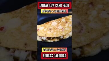 Delícia com POUCAS CALORIAS E CARBOIDRATOS! Sem Farinha, Fácil, Rápido e Barato (Low Carb)