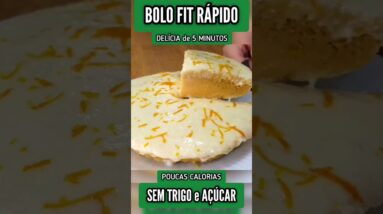 DELÍCIA de 5 MINUTOS, Sem Trigo e Açúcar! FÁCIL, RÁPIDO e MOLHADINHO!