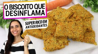 CONHEÇA O BISCOITO DE CHIA COM CENOURA SUPER ANTI INFLAMATÓRIO! SUBSTITUI O PÃO E AINDA É FÁCIL!