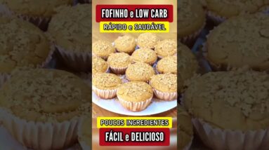 Bolinho quase ZERO CARBOIDRATOS! Delicioso, FÁCIL, RÁPIDO e FOFINHO (Low Carb e Sem Leite)