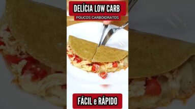 SUBSTITUA O PÃO! Lanche RÁPIDO e DELICIOSO com Poucos Carboidratos (LOW CARB) e Sem Trigo