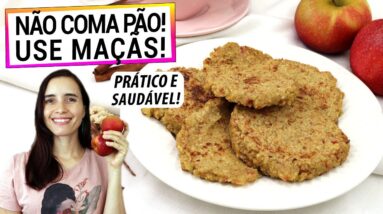 SE VOCÊ TEM DUAS MAÇÃS, NÃO COMA MAIS PÃO! ESTE É O CAFÉ DA MANHÃ MAIS SAUDÁVEL E PRÁTICO DA VIDA!