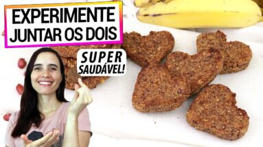 PARE DE COMPRAR BISCOITO, SÓ JUNTE BANANA E AMENDOIM! SUBSTITUI O PÃO E É MUITO FÁCIL DE FAZER!