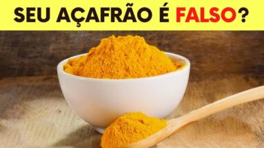 Seu AÇAFRÃO É FALSO? Faça ISSO e Descubra FÁCIL, na sua CASA! (Forma Natural e Rápida)