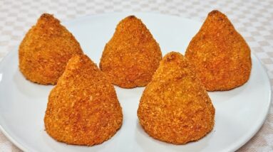 Coxinha SEM FRITURA, SEM FARINHA, FÁCIL e SAUDÁVEL! É Rápida e Deliciosa, Fica Incrível!