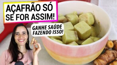 AÇAFRÃO EM CUBOS! SÓ USO ASSIM AGORA! SUPER ANTI-INFLAMATÓRIO, GANHE TEMPO E SAÚDE ASSIM!