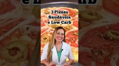 3 Melhores PIZZAS SAUDÁVEIS e LOW CARB (Baixa em Carboidratos) - Fácil e Rápido!