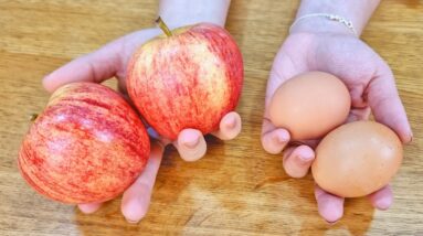 SUBSTITUA O PÃO com 3 INGREDIENTES e 3 MIN no Lanche ou Café da Manhã, Sem Farinha, Fácil e Saudável