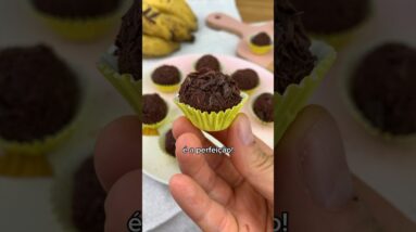 BRIGADEIRO S/ AÇÚCAR PRA COMER À VONTADE! Vegano, brigadeiro de banana delicioso!