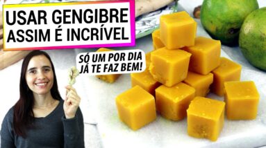 USAR GENGIBRE ASSIM É SUPER ANTI-INFLAMATÓRIO! APENAS UM POR DIA TRAZ MUITOS BENEFÍCIOS!