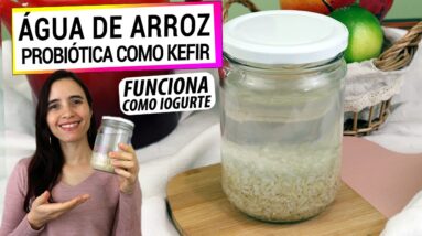 KEFIR PRA QUÊ? FAÇA ÁGUA DE ARROZ PROBIÓTICA MAIS FÁCIL E SAUDÁVEL COMO IOGURTE!