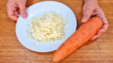 MISTURE CENOURA e QUEIJO e SUBSTITUA O JANTAR em 5 MINUTOS! Fácil, Gostoso, Saudável e Low Carb