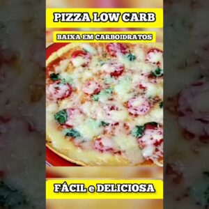 Pizza LOW CARB Fácil e Barata! BAIXA EM CARBOIDRATOS, Fininha e DELICIOSA - Rápida!