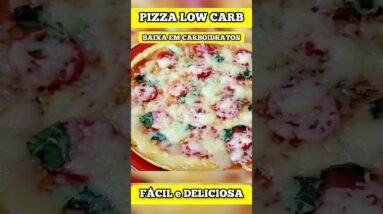 Pizza LOW CARB Fácil e Barata! BAIXA EM CARBOIDRATOS, Fininha e DELICIOSA - Rápida!