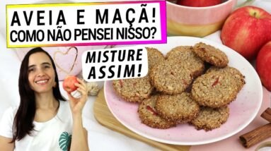 MISTURE A AVEIA COM A MAÇÃ NO SEU CAFÉ DA MANHÃ! DEPOIS QUE APRENDI, É IMPOSSÍVEL NÃO FAZER!