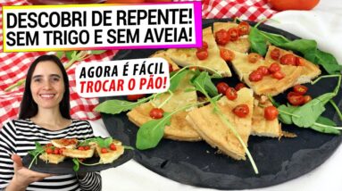 NÃO TEM TRIGO E NEM AVEIA! DESCOBRI ESTA RECEITA ITALIANA E NUNCA FOI TÃO FÁCIL TROCAR O PÃO!