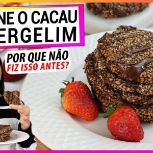 ADICIONEI CACAU NO GERGELIM! DESCOBRI ESTA RECEITA SAUDÁVEL E NUNCA MAIS PRECISEI DE FARINHA!